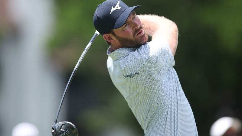 FORT WORTH, TEXAS - MAY 23: Grayson Murray of the United States hits a tee shot on the 11th hole during the first round of the Charles Schwab Challenge at Colonial Country Club on May 23, 2024 in Fort Worth, Texas. (Photo by Tim Heitman/Getty Images)