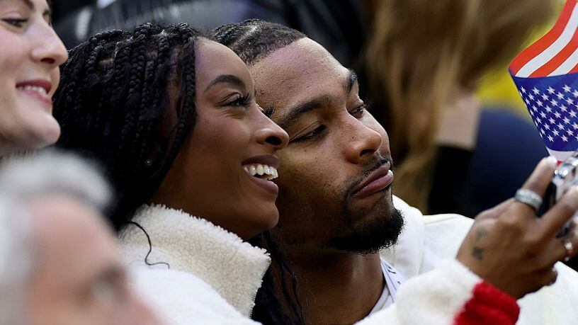 Simone Biles and Jonathan Owens