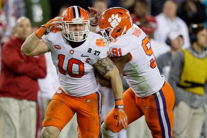 2017 CFP National Championship Clemson Tigers Alabama Crimson Tide